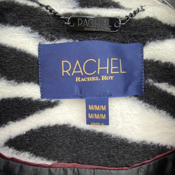 RACHEL RACHEL ROY Water Repellent Zebra Coat NWT - Picture 14 of 14